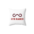 GYR Ranch Spun Polyester Square Pillow